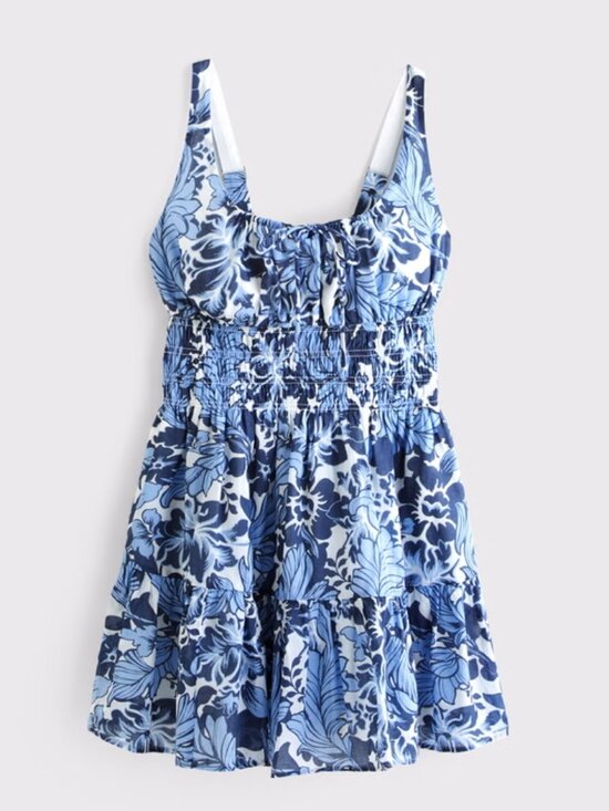 Abercrombie & Fitch Dresses & Skirts - Abercrombie & Fitch Smocked Tie-Front Mini Dress